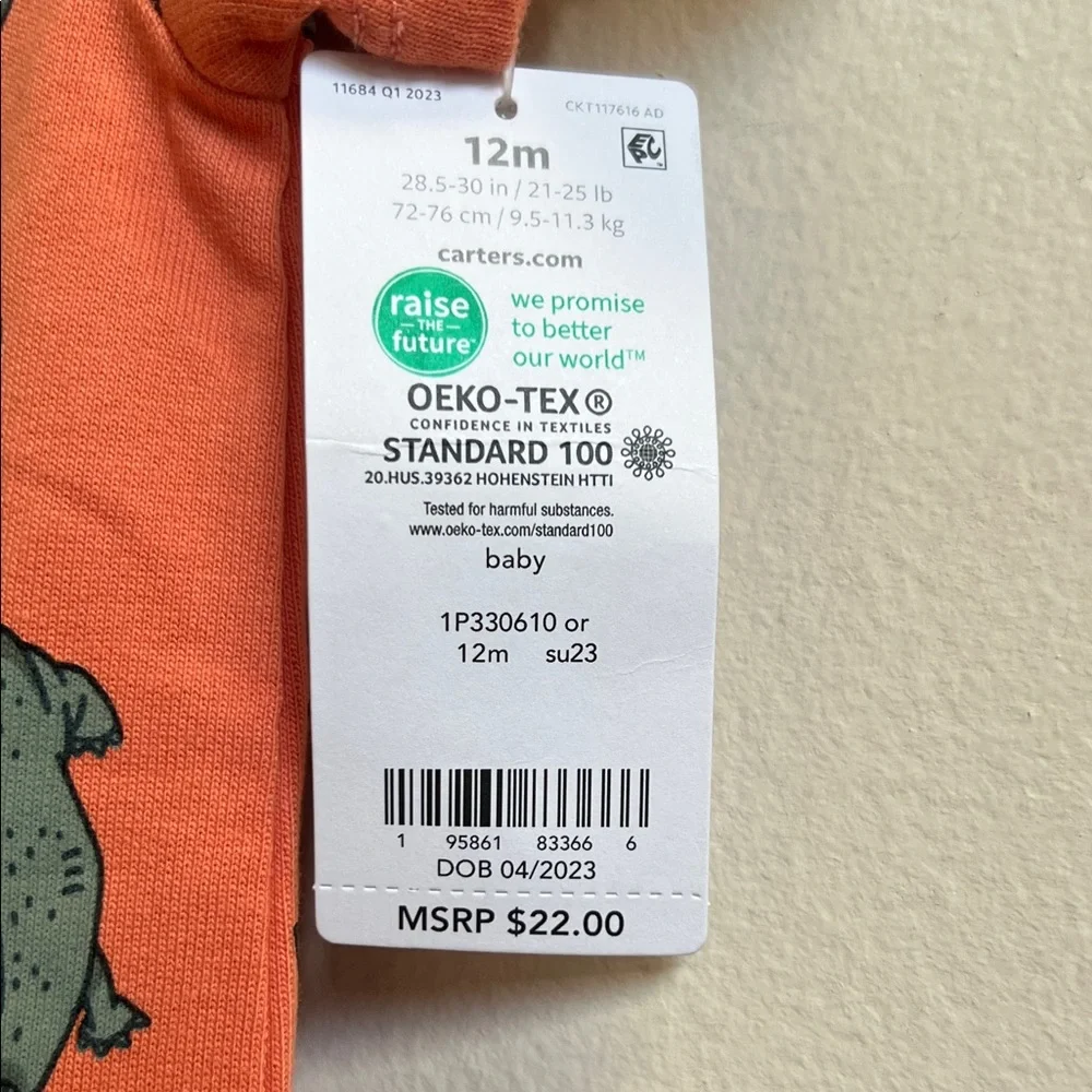 Carter's Kids Matching Sets - Orange, Navy, Green